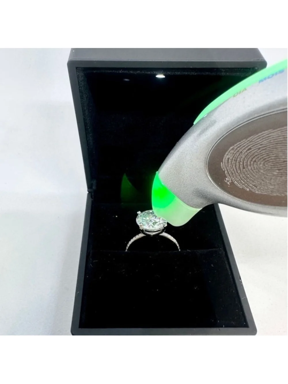 Moissanite Diamond Ring 5 Ct Engagement Wedding Round Cut Solitaire GRA